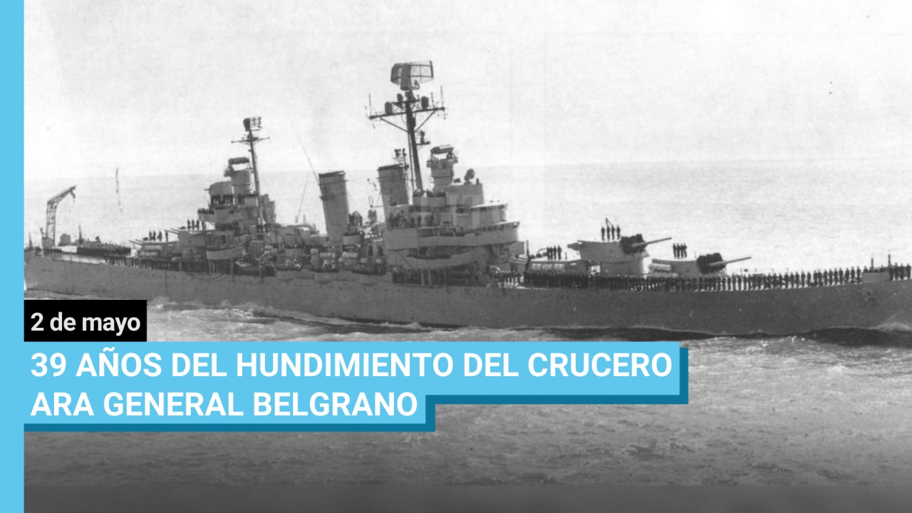 Homenaje a quienes a bordo del ARA General Belgrano dieron la vida por la soberanía argentina sobre las Islas Malvinas
