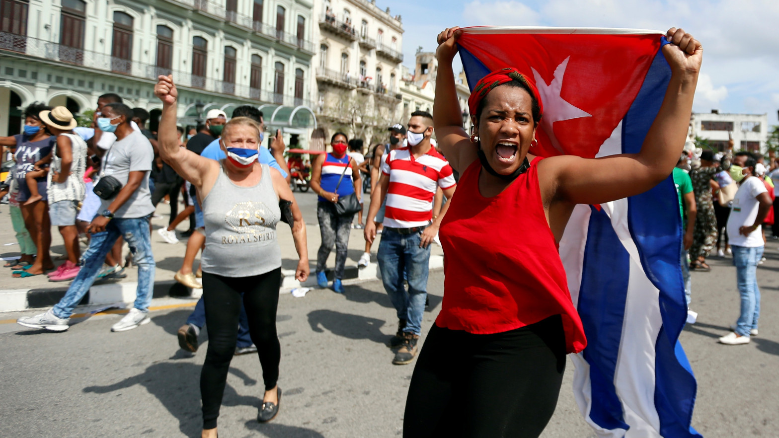 Históricas manifestaciones en Cuba contra el régimen Castrista