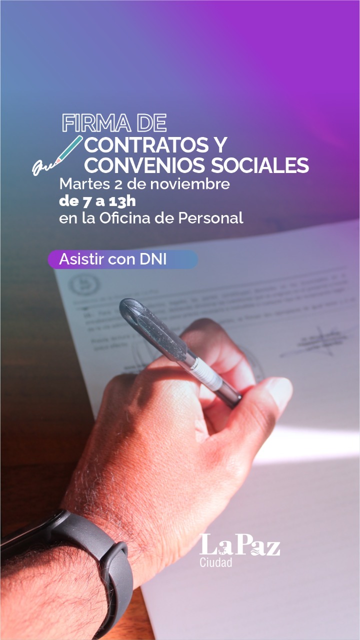 Firma de Contratos y Convenios Sociales a municipales