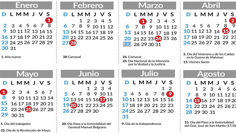 Esta semana habrá un feriado y una jornada no laborable: cuál es la diferencia